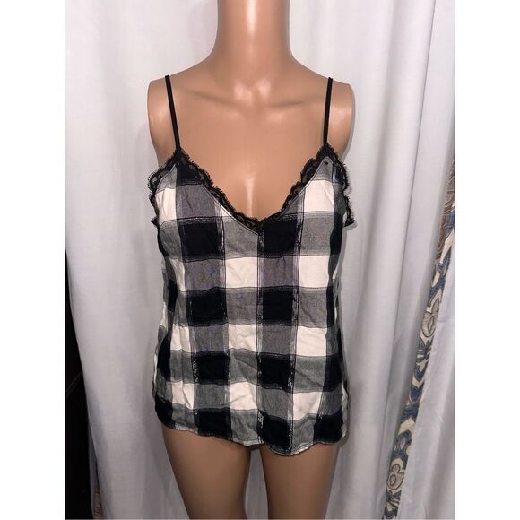 Nice Victoria's Secret Flannel Cami Tank plaid size Xsmall XS Great Condition - Picture 1 of 9
